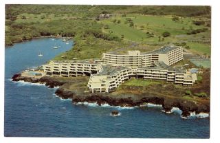Vintage Postcard Kona Surf Keauhou Bay Island Hawaii