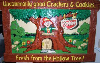 Vintage Keebler 3D Ernie Elf Tree Wall Display RARE