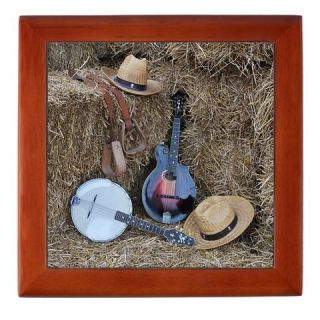 KEEPSAKE BOX ~ Gibson Mandola & Banjo Mandolin Western Hats, Stirrup