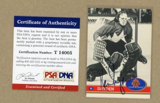 Ken Dryden 1991 Future Trends 72 Hockey Canada Autograph PSA DNA