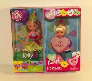 Lot of 2 Barbie Kelly Club Birthday Party Kelly Lil Heart Kelly 56938
