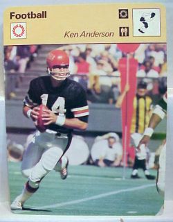 1978 SPORTSCASTER NFL Ken Anderson Bengals Card Holder