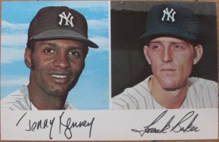 1971 Baseball PC NY Yankees Jerry Kenney Frank Baker