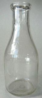 Old Glass Milk Bottle Kenosha Wisconsin 1940s 1950s 5