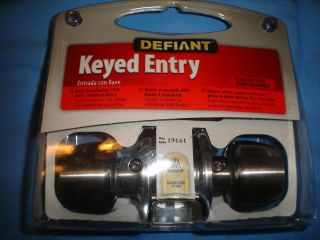 Defiant Keyed Entry Brand New in Package Doorknob Set