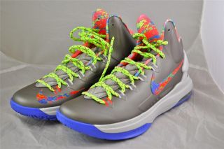 Nike Kevin Durant KD V Splatter Energy Nerf Mens Size 13 Sneakers Bred