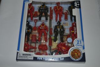 Kid Connection Fire Fighter Play Set Includes 8 Action Figures