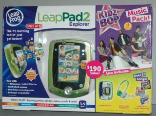 Leap Frog LeapPad 2 Explorer Kidz Bop Music Pack w/ Headphones & Gel