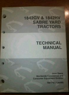 Sabre 1842GV 1842HV Technical Repair Manual