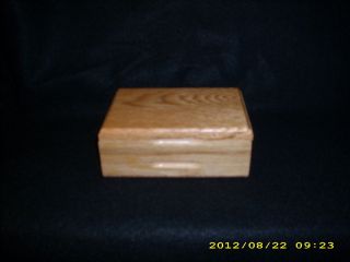 Hand Crafted Oak Pollen Box Stash Box Kief Box