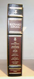 of Rudyard Kipling Leather Jungle Book Kim Just So Stories