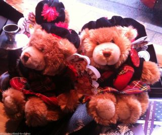 Scottish Piper Teddy Bear with Tartan Kilt Bag Pipes New from Dornoch
