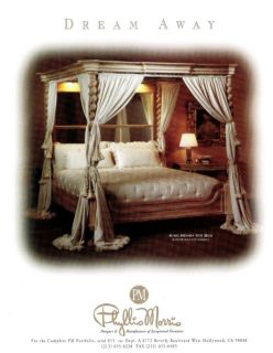1993 Phyllis Morris Designer King Henry VIII Bed Canopy Curtains Print