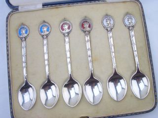 Coronation of King George IV Queen Elizabeth Silver Coffee Spoons