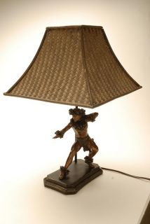 Kim Taylor Reece Kahiko Kane Hula Sculpture Lamp