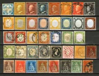  Stamps ITALY ITALIAN STATES Tuscany Sicily Ferdinand II King COPY