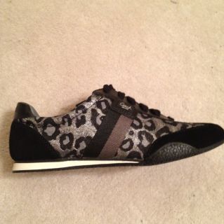Coach Cheetah Print Kinsley Metallic Ocelot Sneaker Sz 7