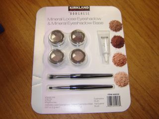 New Kirkland Borghese Mineral Loose Eyeshadow w Brushes Great Gift