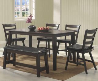 Seattle 6 Piece Kitchen Table Set by Coaster