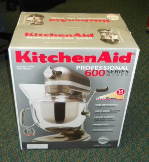 KitchenAid Professional 600 Series 6 Quart Stand Mixer Pearl Metalic
