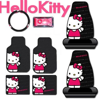  Cars on New Hello Kitty Core Auto Car Front Seat Cover Floor Mat Accessories
