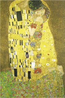 Klimt Kiss Classic Impressionist Der Kuss Poster A588