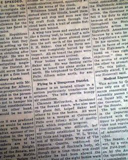 Knute Rockne Death Airplane Crash 1st RPT1931 Newspaper