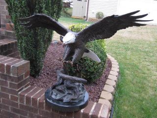 Beautiful 146lb Bronze s Koop Journeys End Eagle Sculpture Statue
