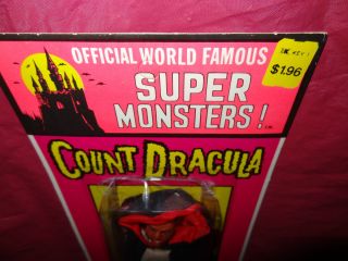 Kresge Ultra RARE ahi Dracula MOC Unpunched Card Monster Figure