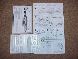 Koster 1 48 FW 190 and Mosquito Vac Conversion Kit Bagged No Decals