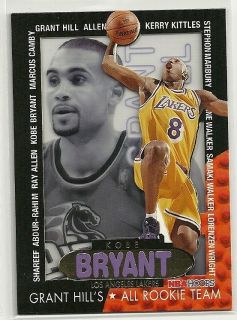 KOBE BRYANT 1996 97 Hoops GRANT HILLS ALL ROOKIE TEAM Very Rare 1 OF A