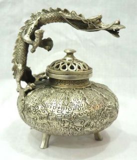 RARE Ancient Kultur Bronze Dragon Incense Censer