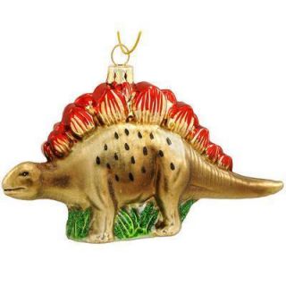 Kurt S. Adler 5.5 Noble Gems Stegosaurus Dinosaur Glass Ornament