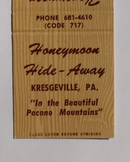 Honeymoon Hide Away Pocono Mountains Kresgeville PA Monroe Co