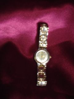 La Express Ladies Watch Gold Tone Face Band