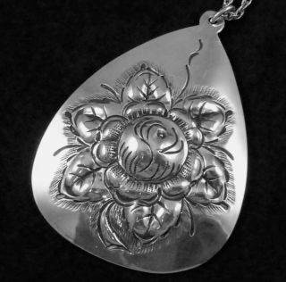Kulik Kulikraft Hand Made Sterling Silver Big Necklace