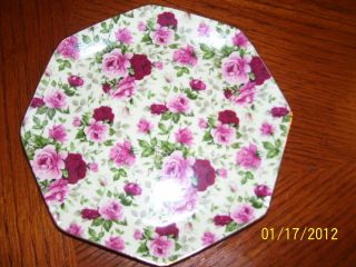 Small Dectorive Saucer Plate Rose Pattern