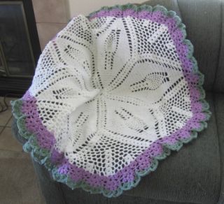 ROUND LACI Baby Afghan Crochet Pattern (026) by REBECCA LEIGH  44