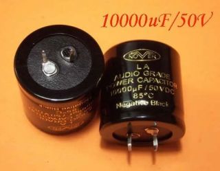 2pcs 10000uF 50V Nover La Audio Grade Power Capacitor