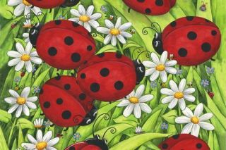 Ladybug Daisy Doormat Welcome Mat