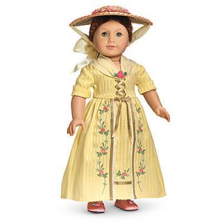 American Girl Felicity Tea Lesson Gown Dress Complete and NIB