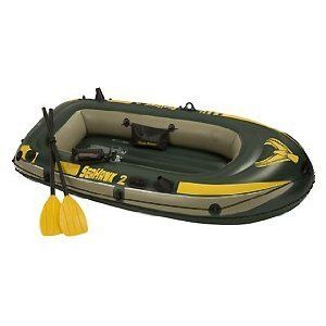 Boat Set Inflatable Raft Oar Pump Fishing Lake River Water New