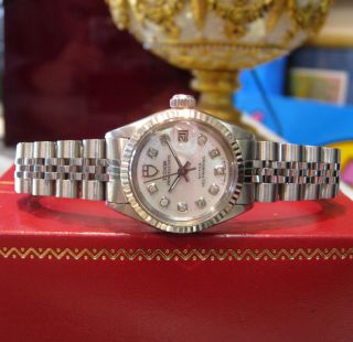 Ladies Rolex Tudor Princess Date White Gold and Stainless Steel Watch