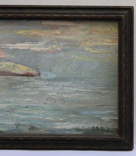 Ocean Oil Painting Anna Althea Hills 1882 1930