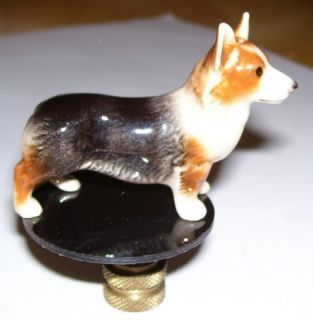 Corgi Lamp Finial Lamp Topper Porcelain New Dog