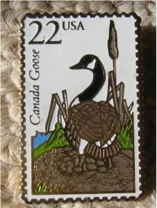 Canada GOOSE Wildlife Stamp Pin Lapel Pins Hat New 2334