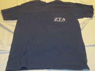 Vintage ZTA sorority Zeta Tau Alpha printed T shirt EAST CAROLINA