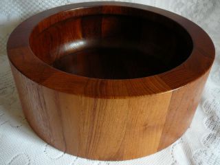 Dansk Large Teak Danish Modern Digsmed Wood Wooden Salad Bowl