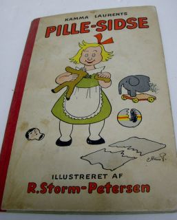 Pille Sidse 1930 Kamma Laurents RARE Danish Childrens Book Illustrated