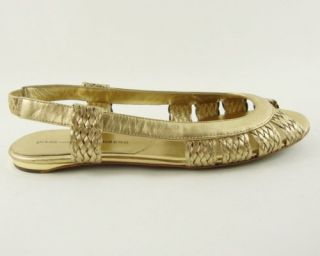 Diane Von Furstenberg Lausanne Gold Womens Sandal 6 5